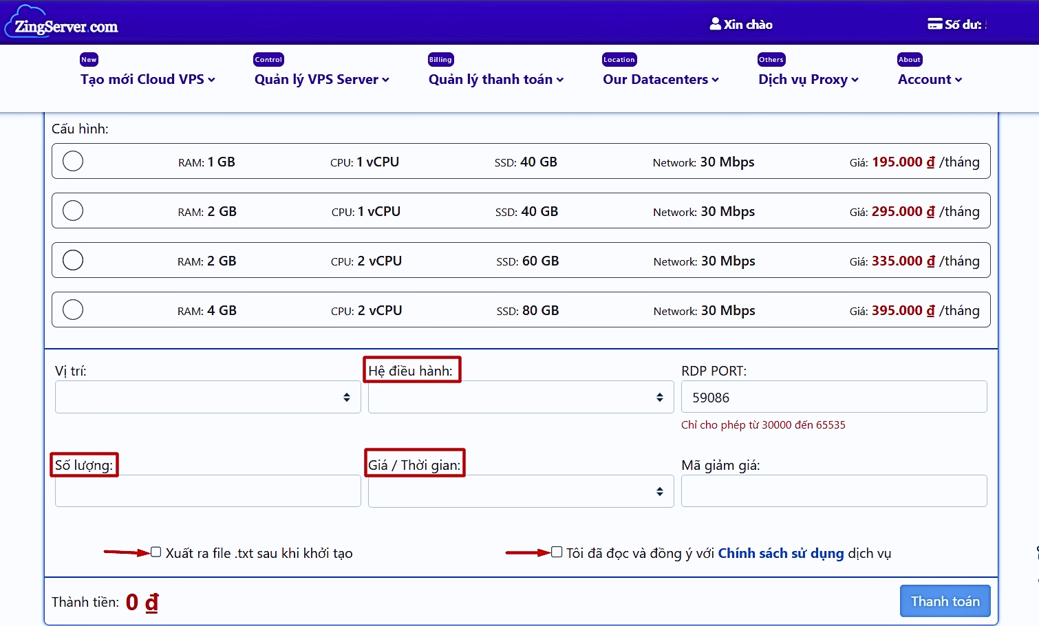 Lựa chọn gói VPS Philippines tùy nhu cầu, mục đích sử dụng