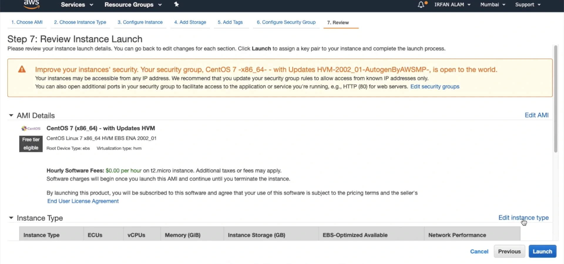 Bước 11: Review and Launch